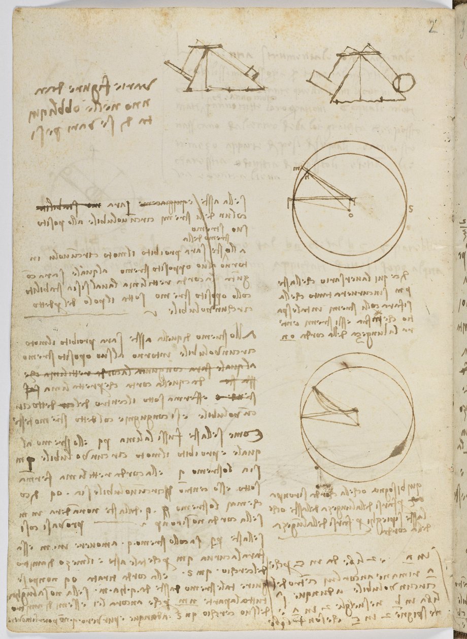 Letový kód ptáků, c. 1505-06, papírový rukopis, cc. 18, list 3 až od Leonardo da Vinci
