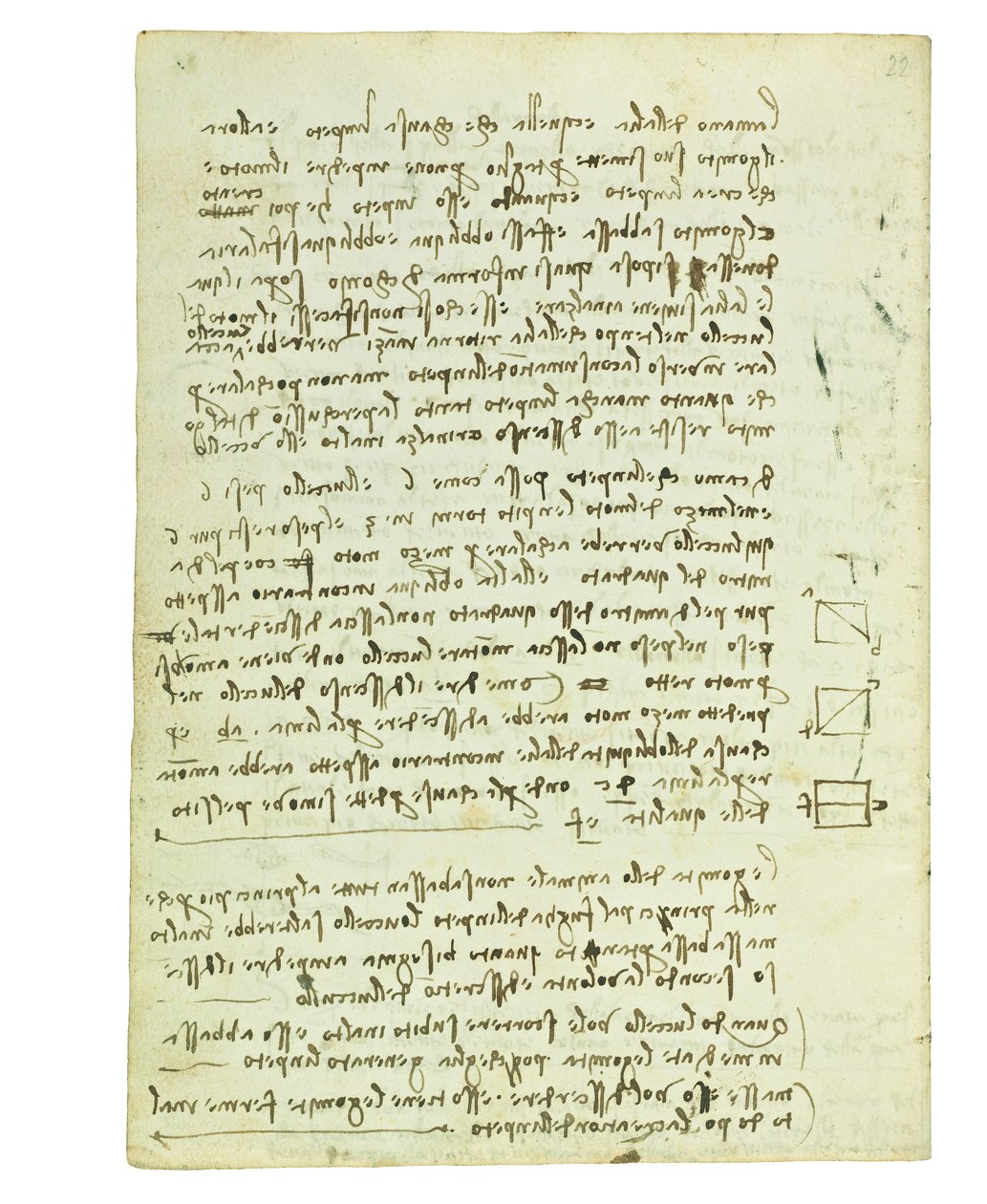 Kodex o letu ptáků, Folio 14 verso od Leonardo da Vinci
