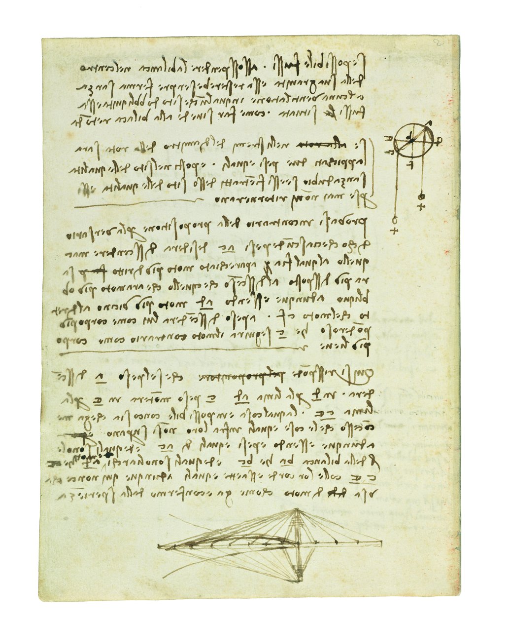 Kodex o letu ptáků, Folio 2 verso od Leonardo da Vinci