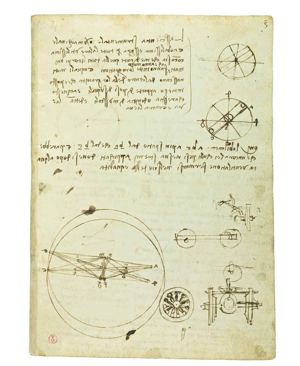 Kodex o letu ptáků, Folio 3 recto od Leonardo da Vinci