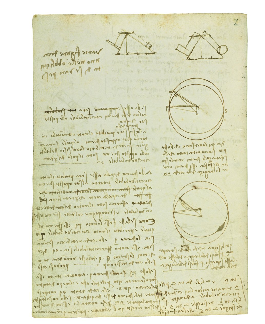 Kodex o letu ptáků, Folio 3 verso od Leonardo da Vinci