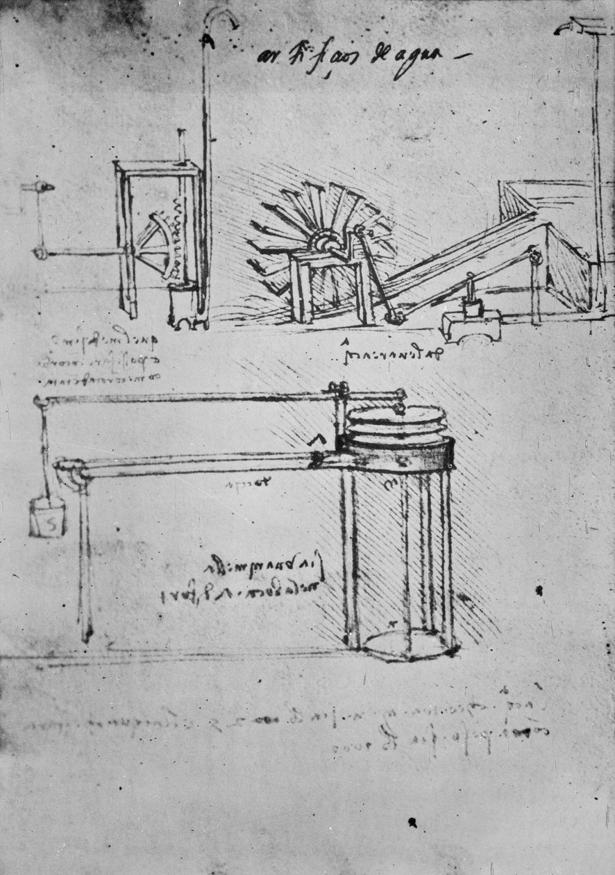 Fol. 53 (verso), Rukopis B, 1488-89 od Leonardo da Vinci