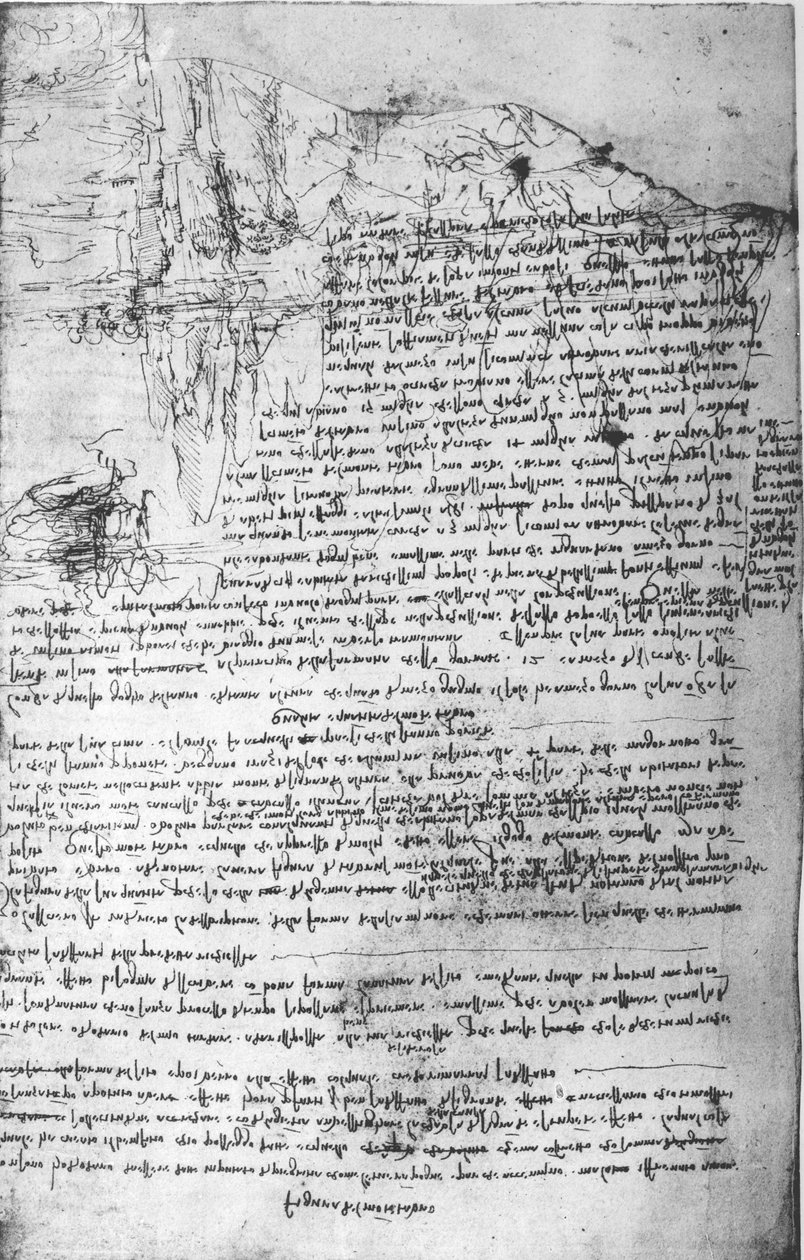 Fol.145v-b, stránka z Da Vinciho sešitu od Leonardo da Vinci