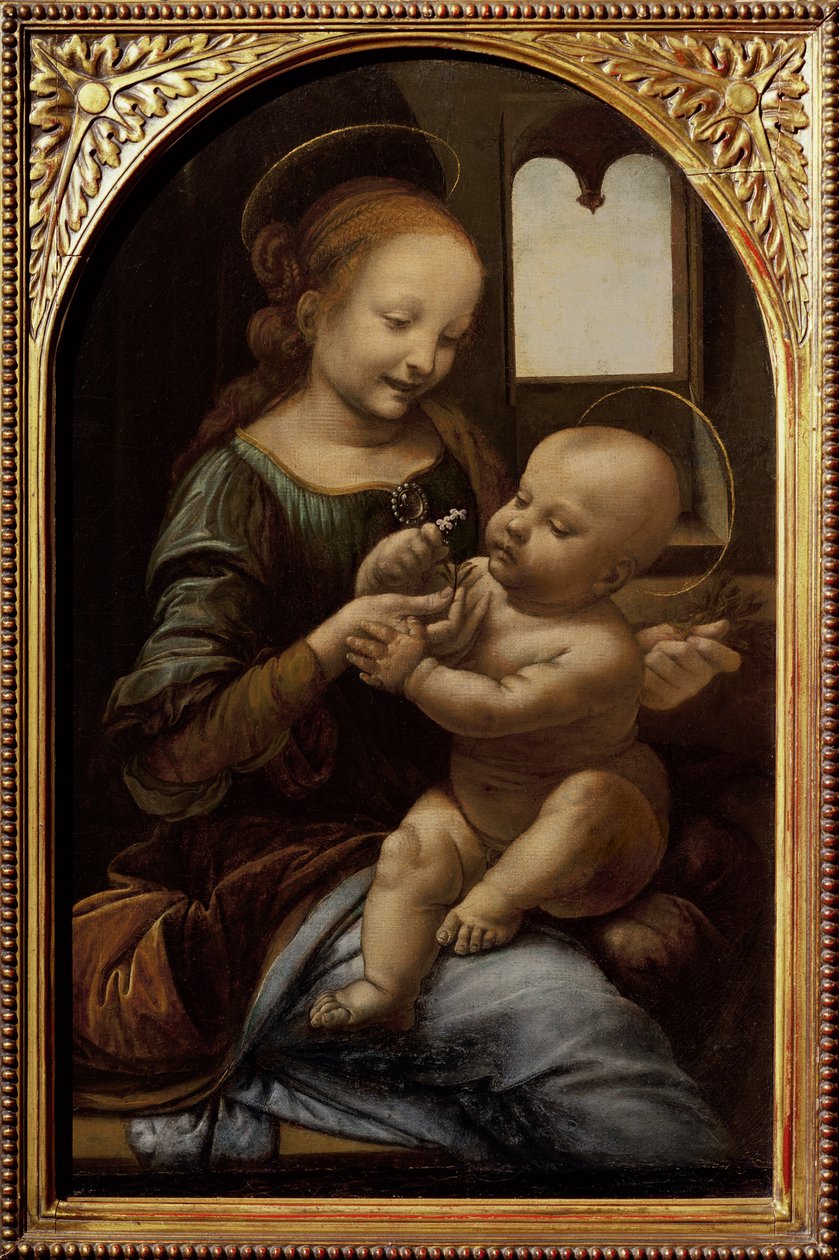Madonna s květinou, nebo Madonna Benois, c.1478 od Leonardo da Vinci
