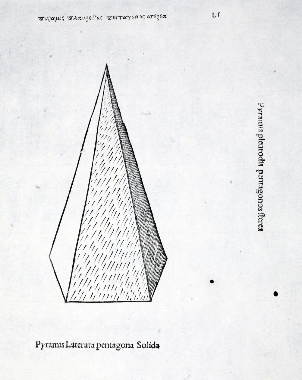Pevná pětiboká pyramida, ilustrace z 