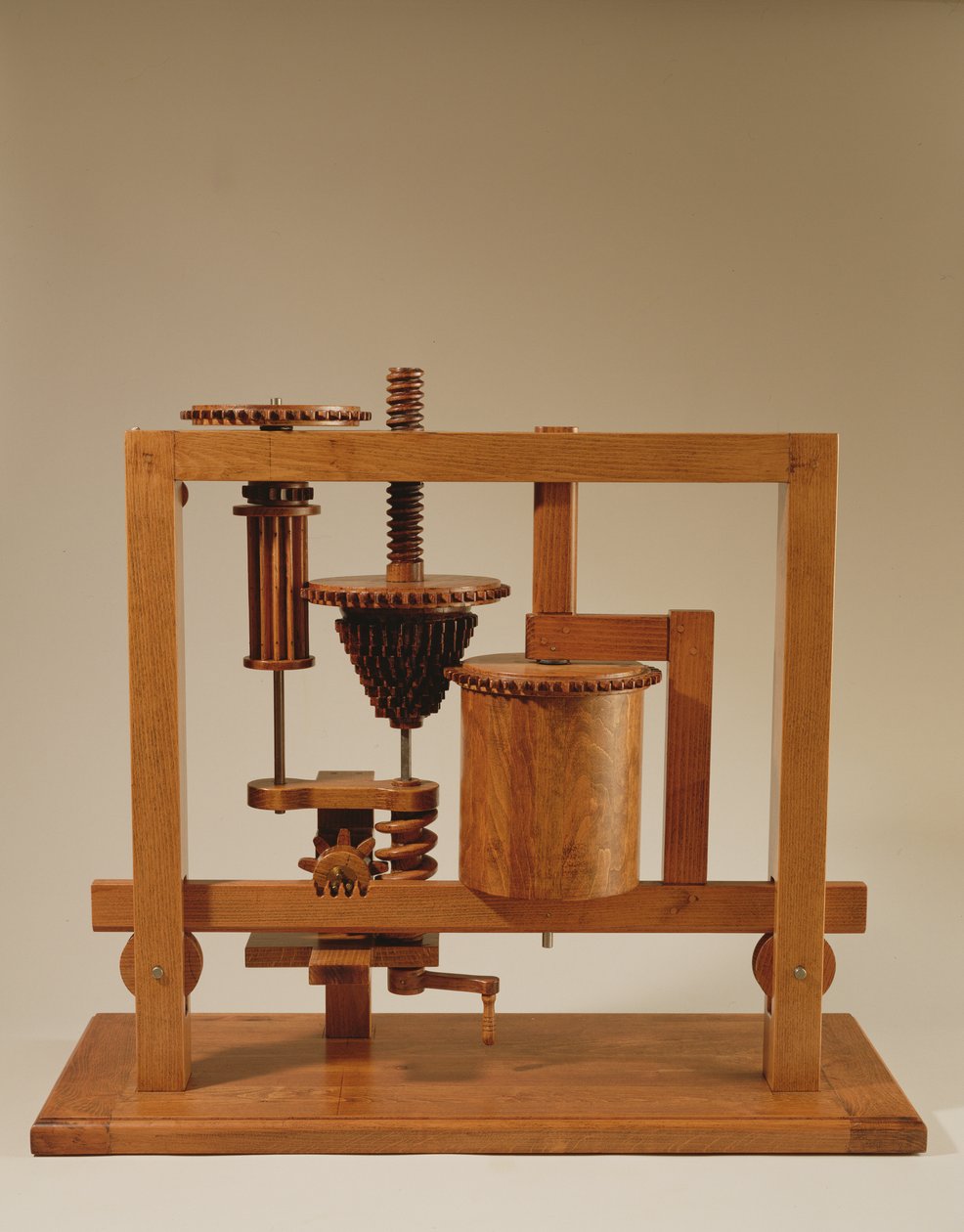 Rekonstrukce podle návrhu da Vinciho pro stabilizátor (dřevo a kov) od Leonardo da Vinci