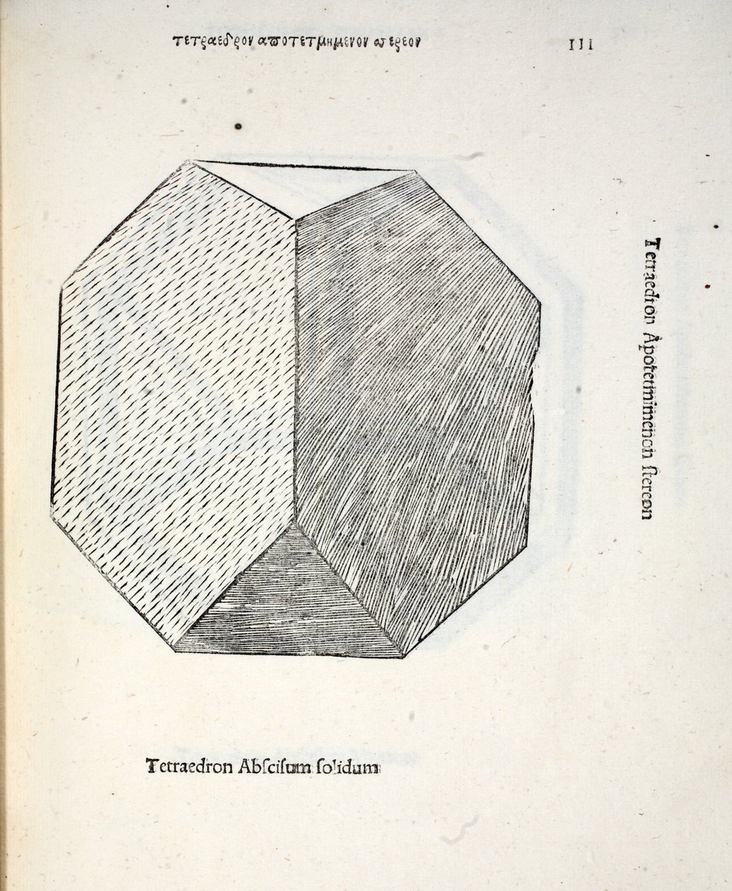Tetraedron cut off solid, ilustrace z 