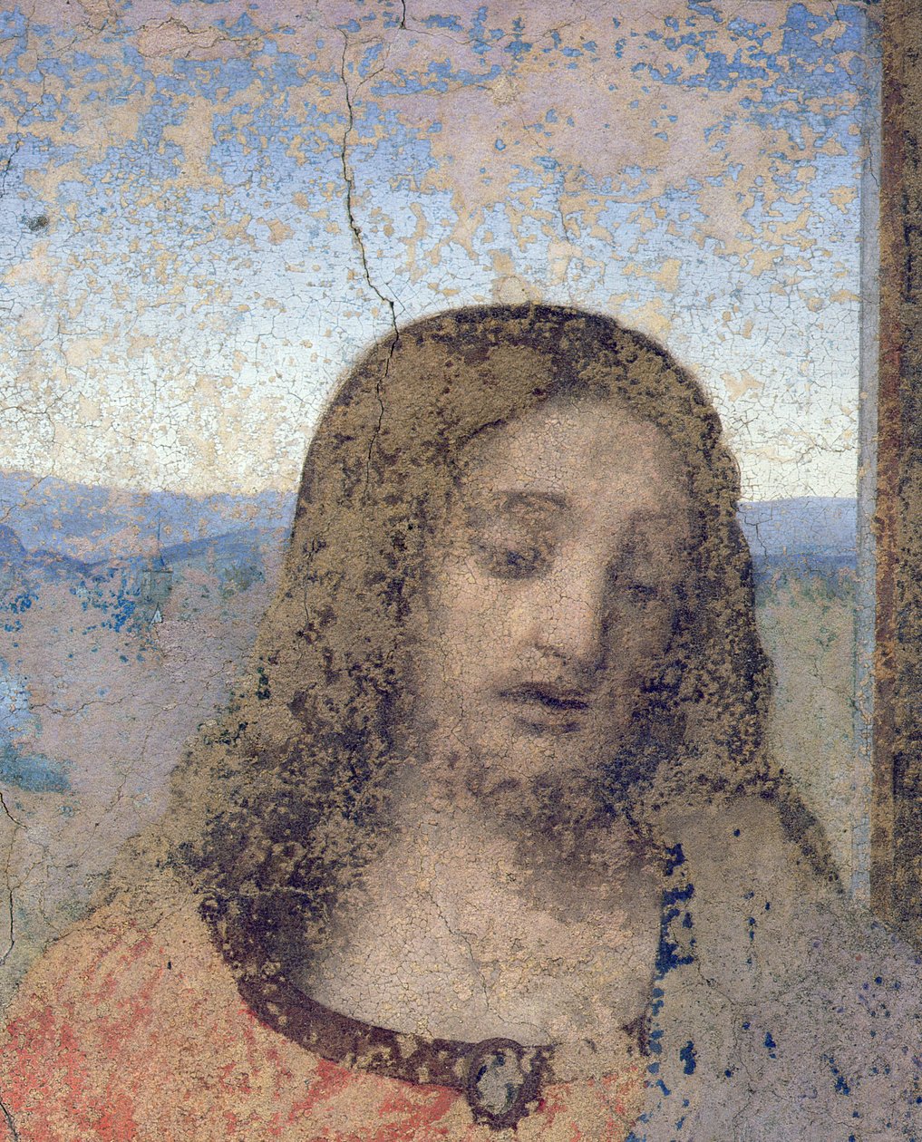 Poslední večeře, 1495-97 (po restaurování) (detail 161739) od Leonardo da Vinci