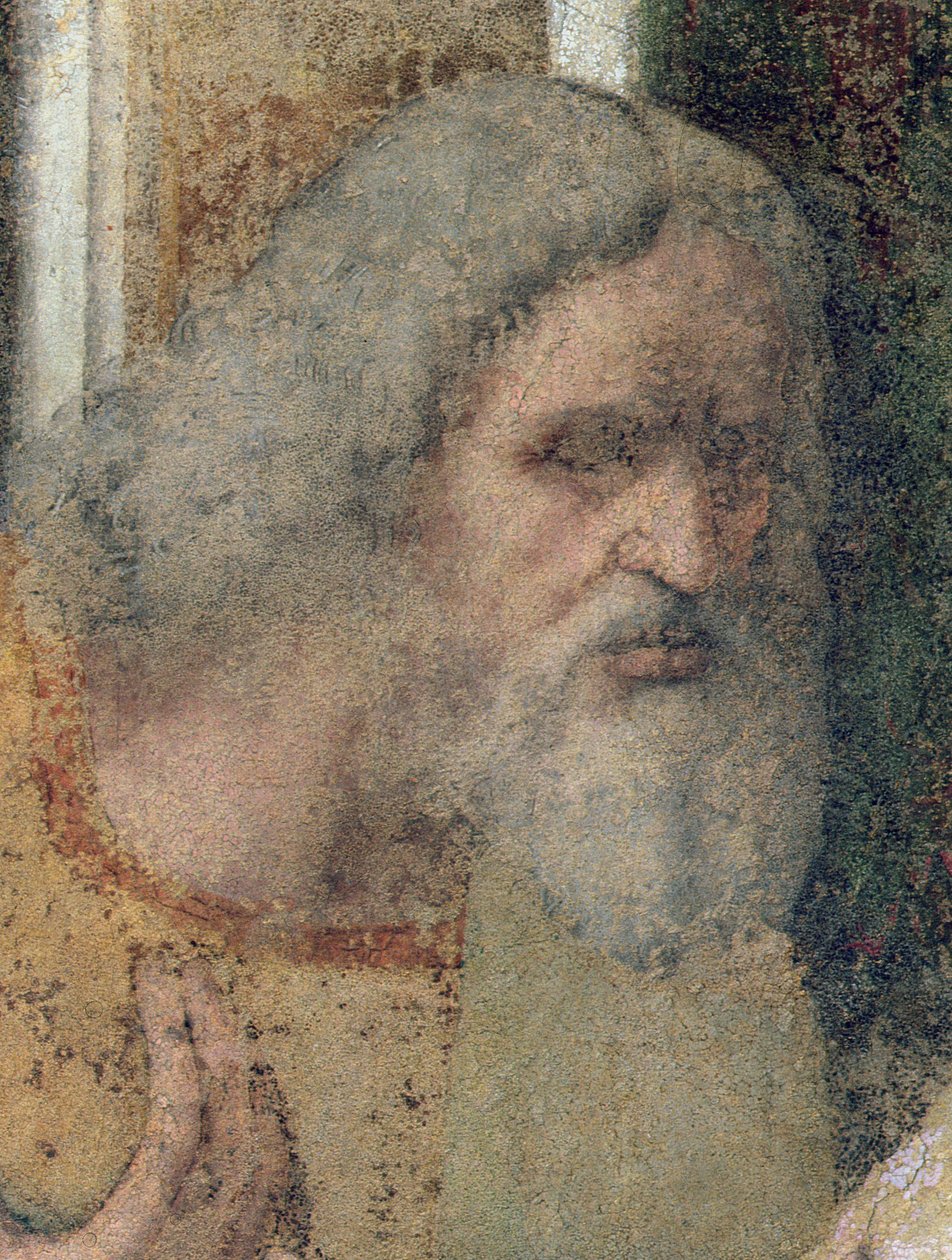 Poslední večeře, 1495-97 (po restaurování) (detail 161739) od Leonardo da Vinci