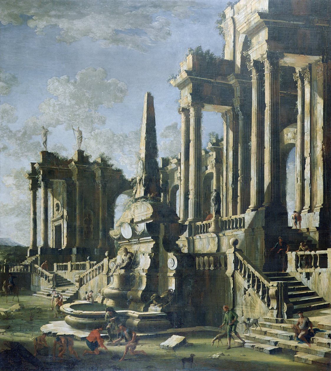 Imaginární ruiny (olej na plátně) od Leonardo Coccorante