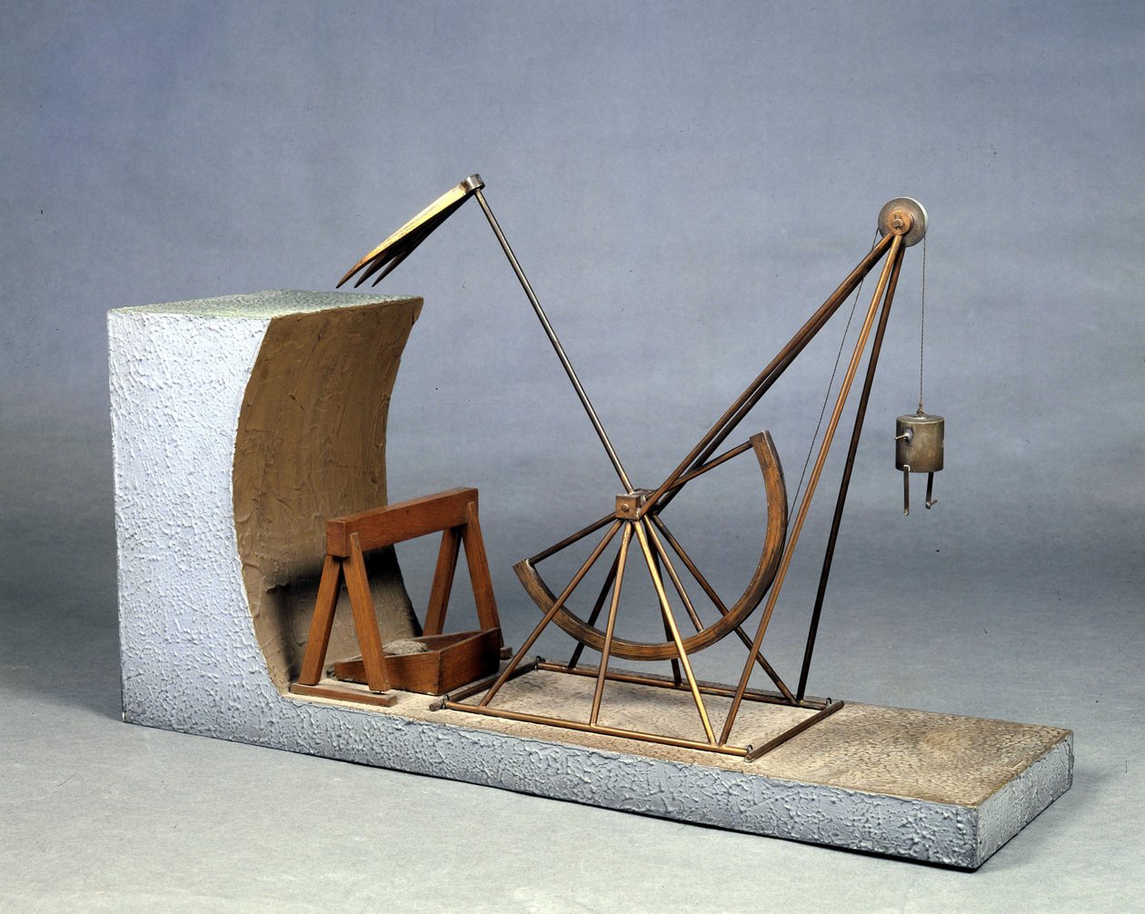 Leonardo da Vinci bagr (Leonardo da Vinci) - Muzeum vědy a techniky Leonarda da Vinci, v Miláně od Leonardo da (after) Vinci