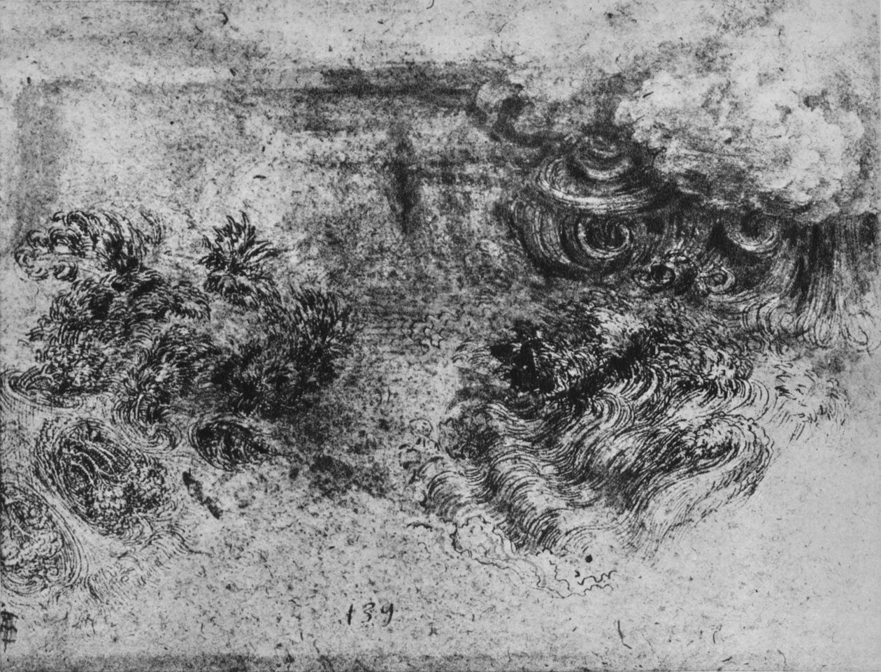 A Deluge, c1480 1945 od Leonardo da Vinci