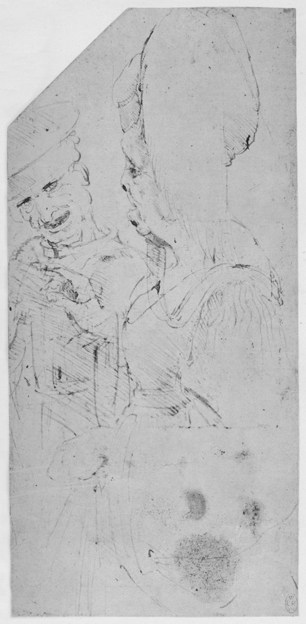 Groteskní zasnoubení, c1480 1945 od Leonardo da Vinci