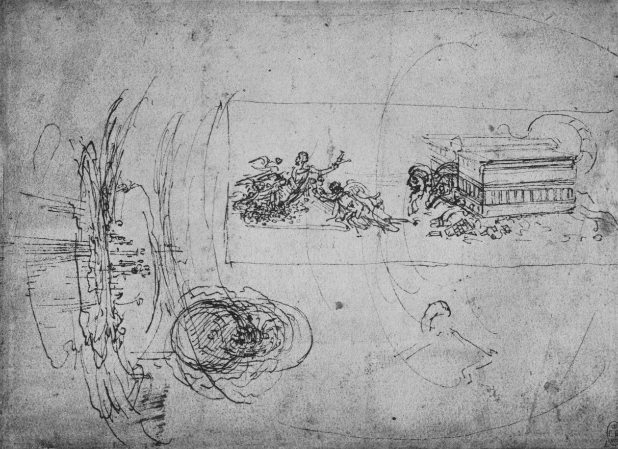 Alegorické zobrazení, c1480 1945 od Leonardo da Vinci
