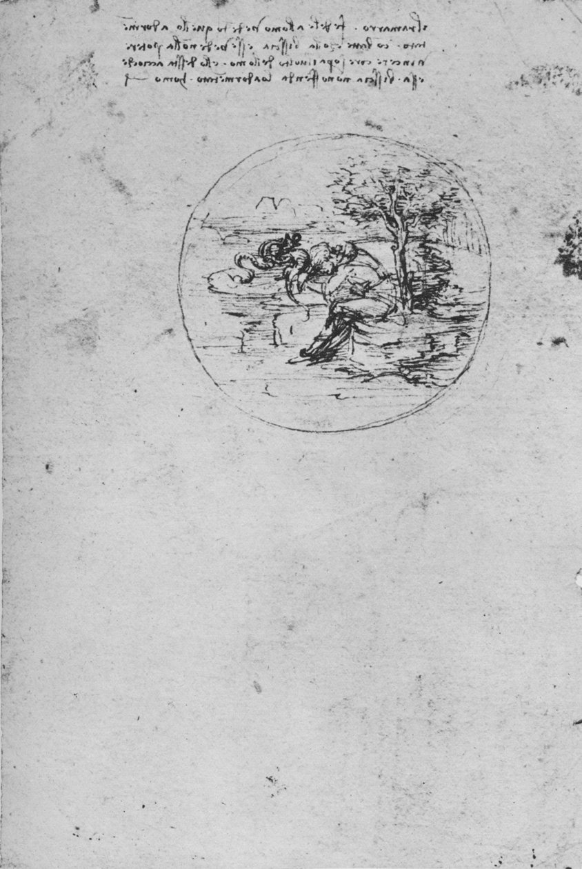 Alegorie ještěrky symbolizující pravdu, c1480 1945 od Leonardo da Vinci