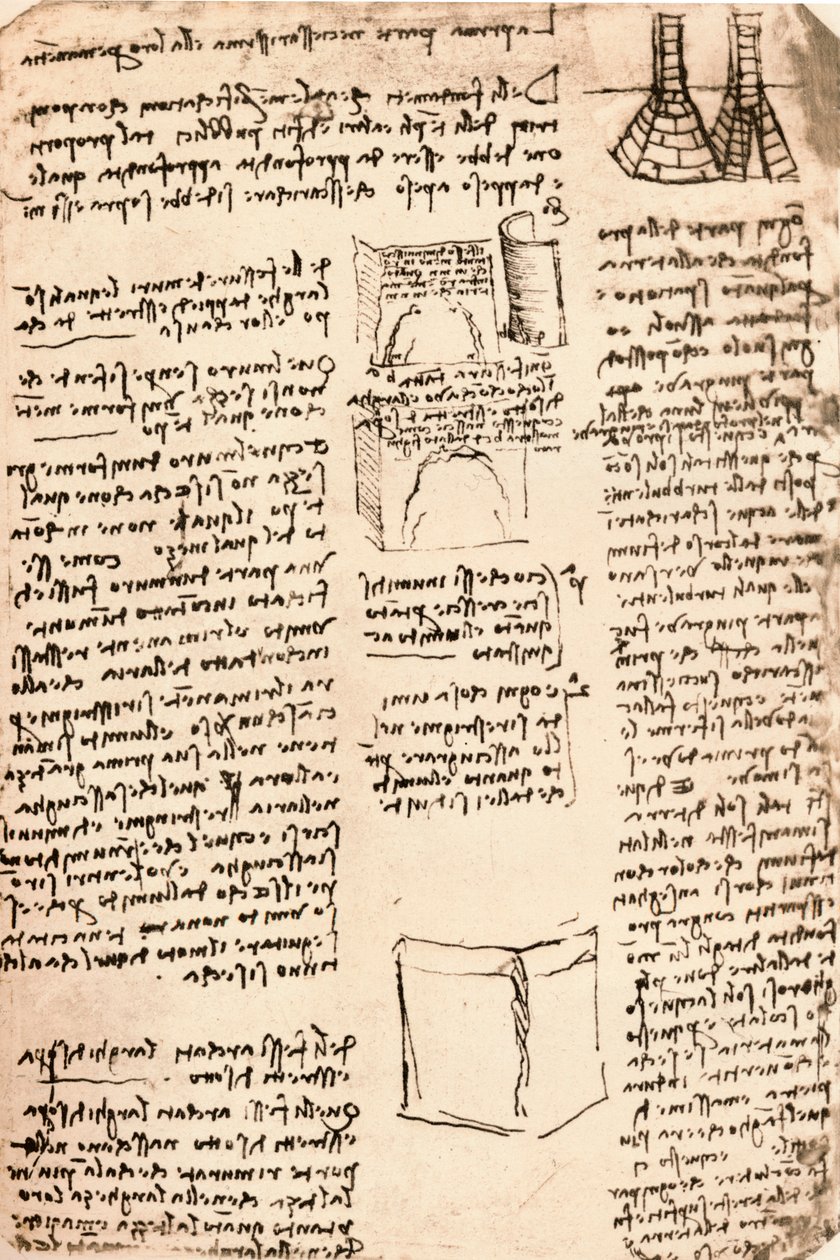 Architektonická kresba, c1472-c1519 1883 od Leonardo da Vinci