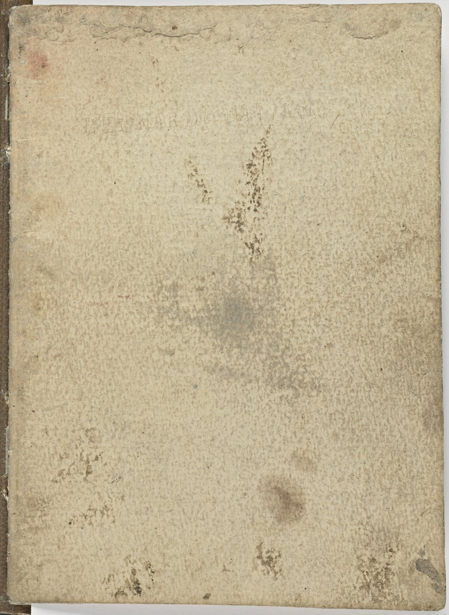Letový kód ptáků, c. 1505-06, papírový rukopis, cc. 18, Obálka IV od Leonardo da Vinci