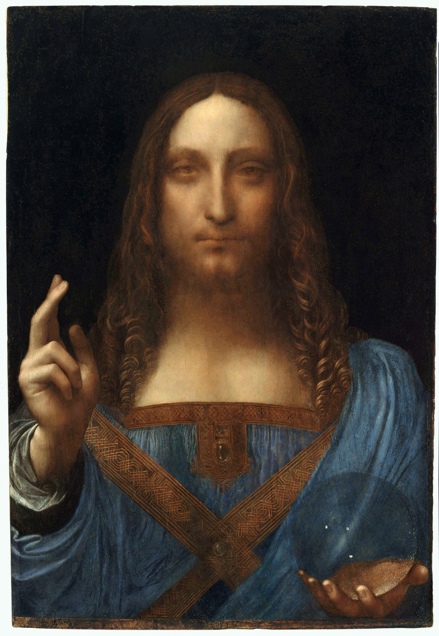 Před Kristem jako Salvatore od Leonardo da Vinci