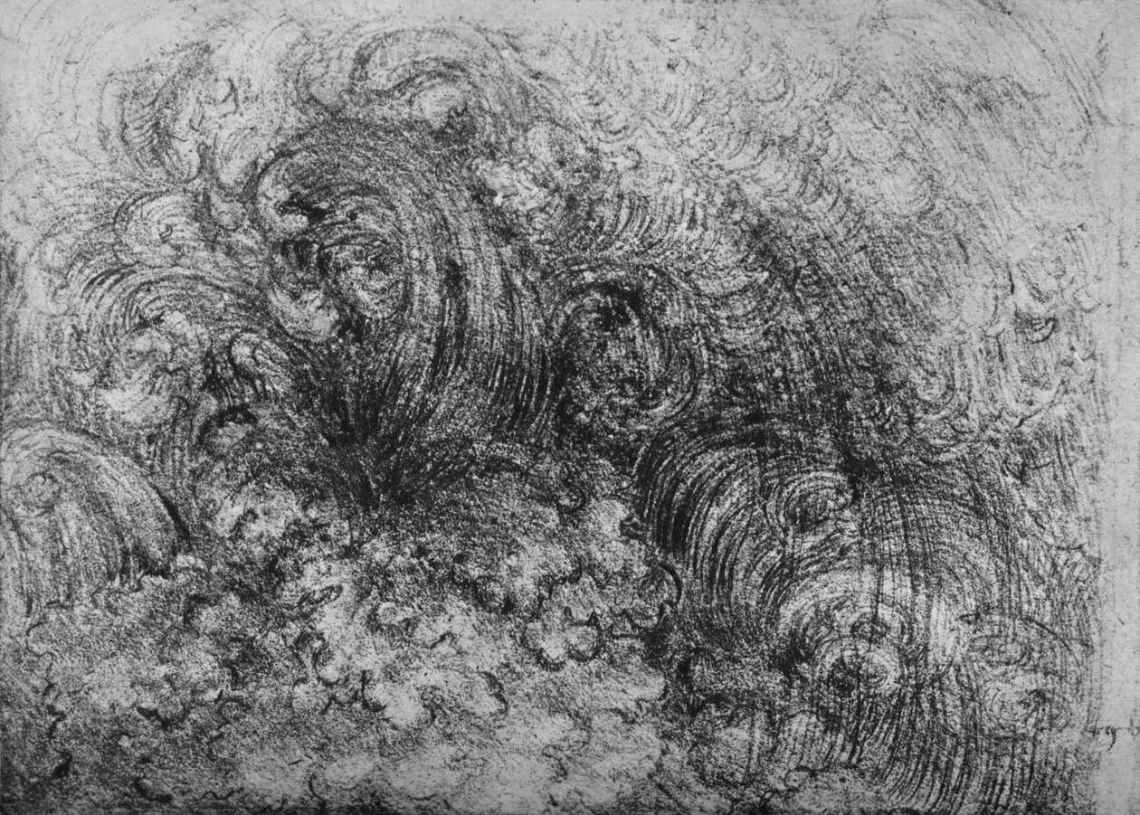 Potopa, c1480 1945 od Leonardo da Vinci
