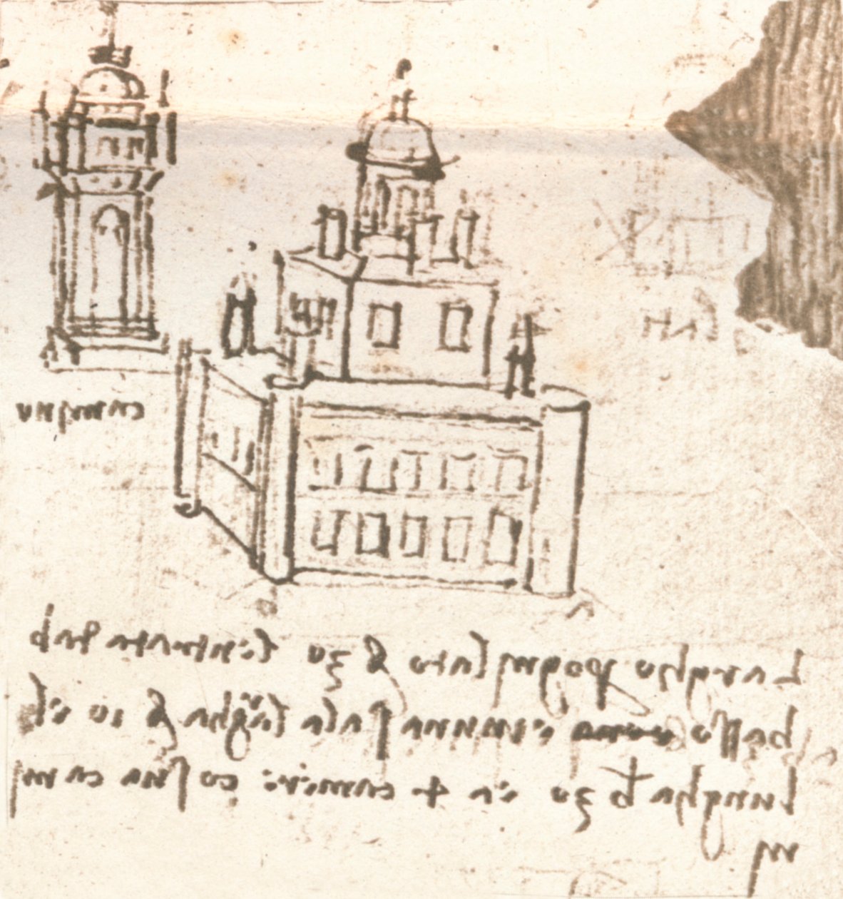 Kreslení projektů pro zámky a vily, c1472-c1519 1883 od Leonardo da Vinci