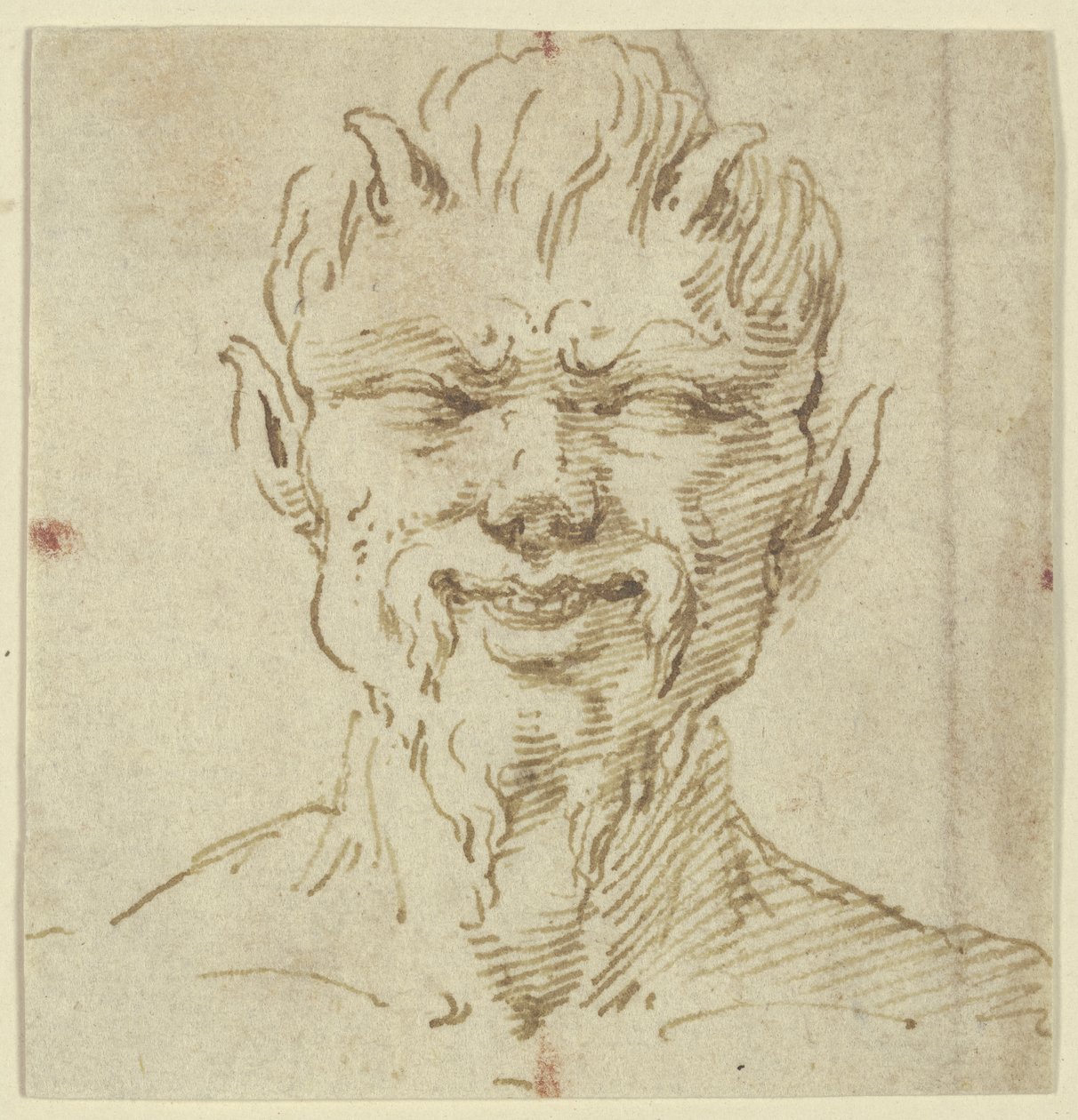 Hlava fauna od Leonardo da Vinci