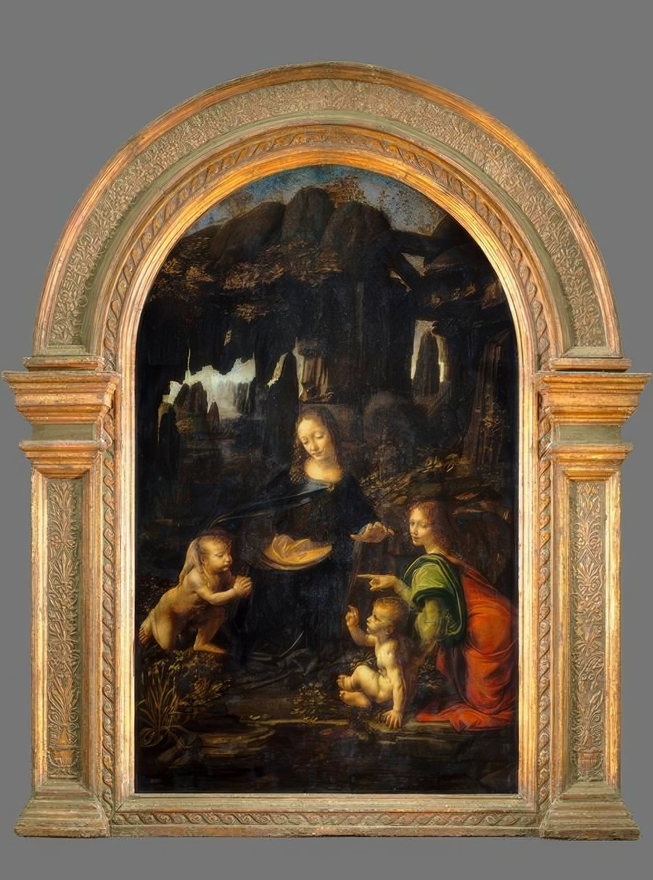 Rocková jeskyně Madonna od Leonardo da Vinci