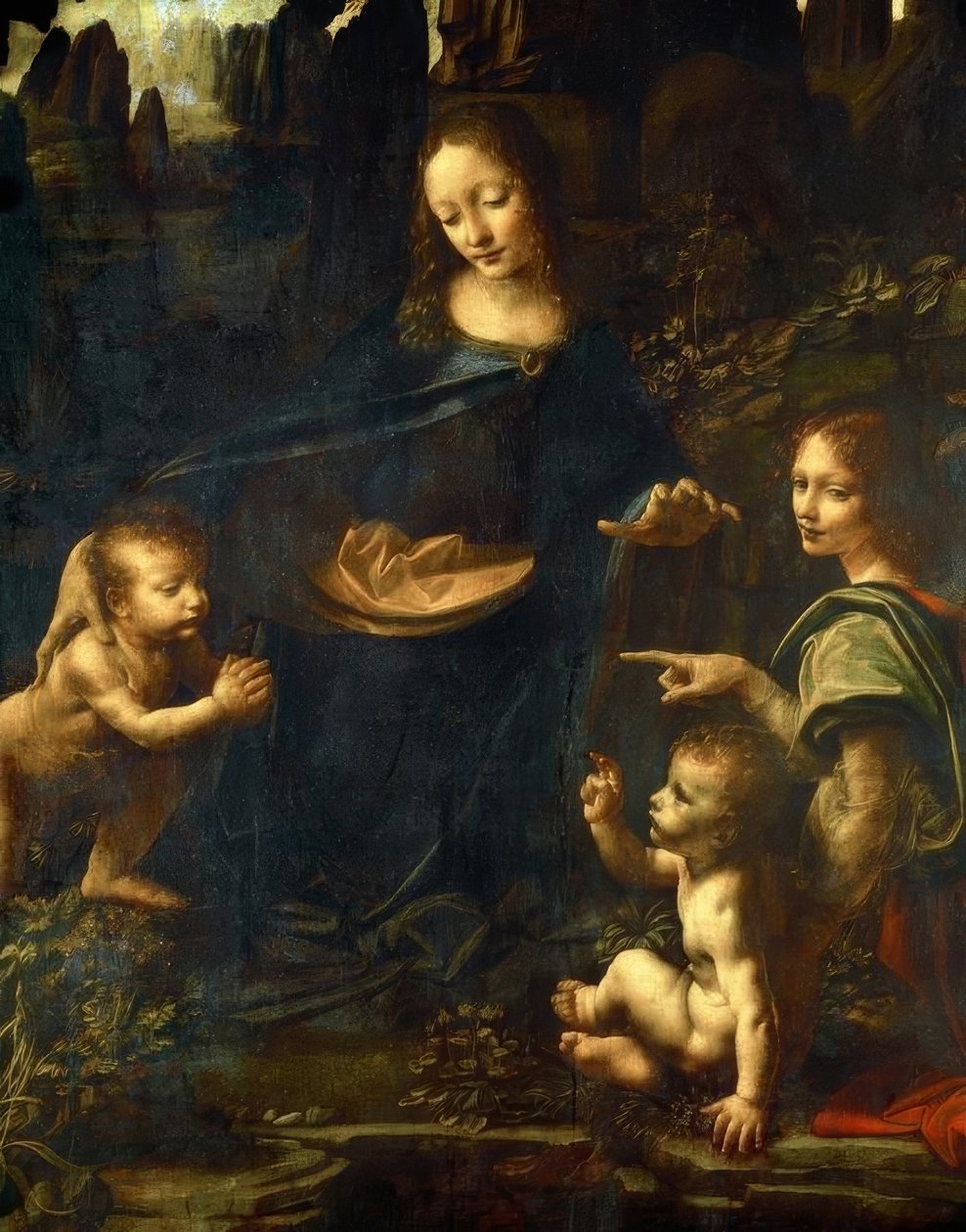 Rocková jeskyně Madonna od Leonardo da Vinci