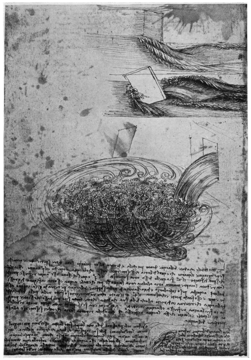 Tok vírů ve vodopádu, 1509-1511 1954. od Leonardo da Vinci