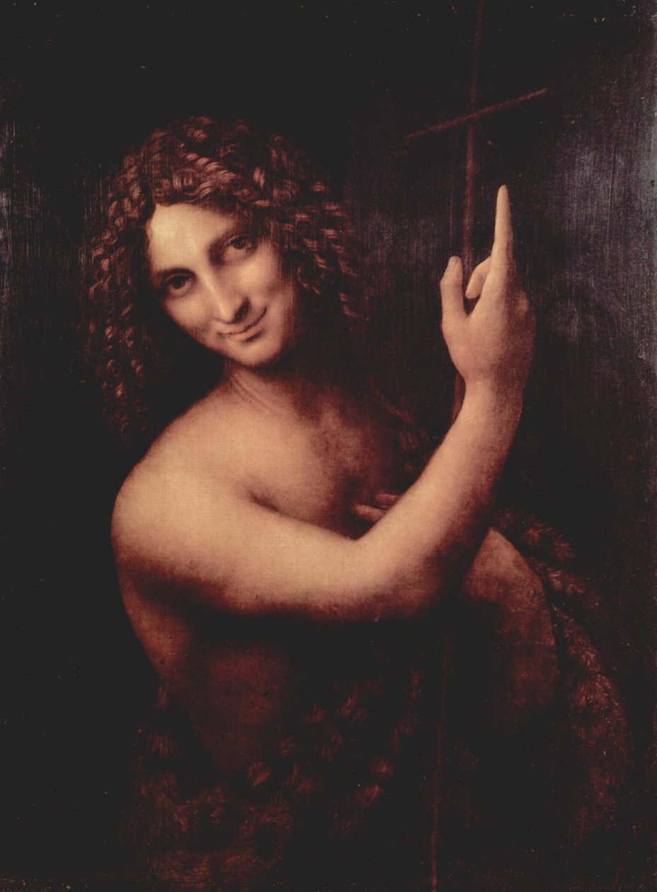 Francouzština:  Jean Baptiste Saint John the Baptist (Svatý Jan Křtitel) od Leonardo da Vinci