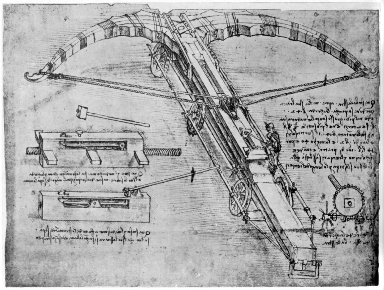 Obří kuše, 1480-1485 1954 od Leonardo da Vinci