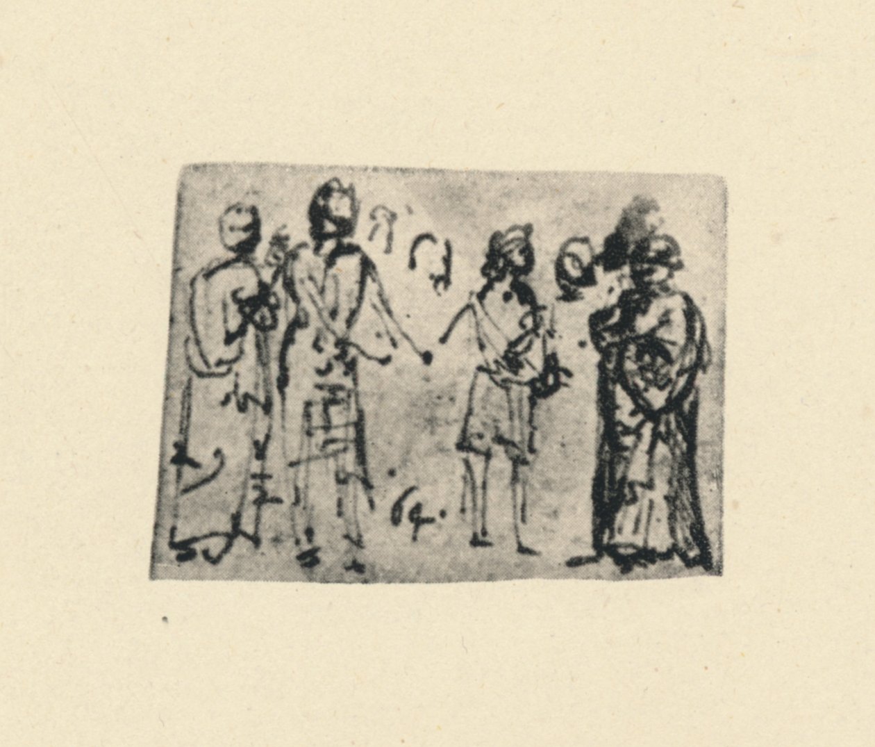 Skupina figurek, c1480 1945 od Leonardo da Vinci