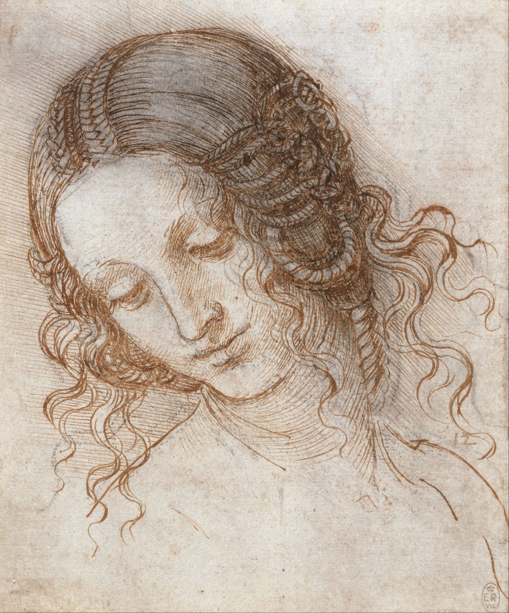 Hlava Ledy od Leonardo da Vinci