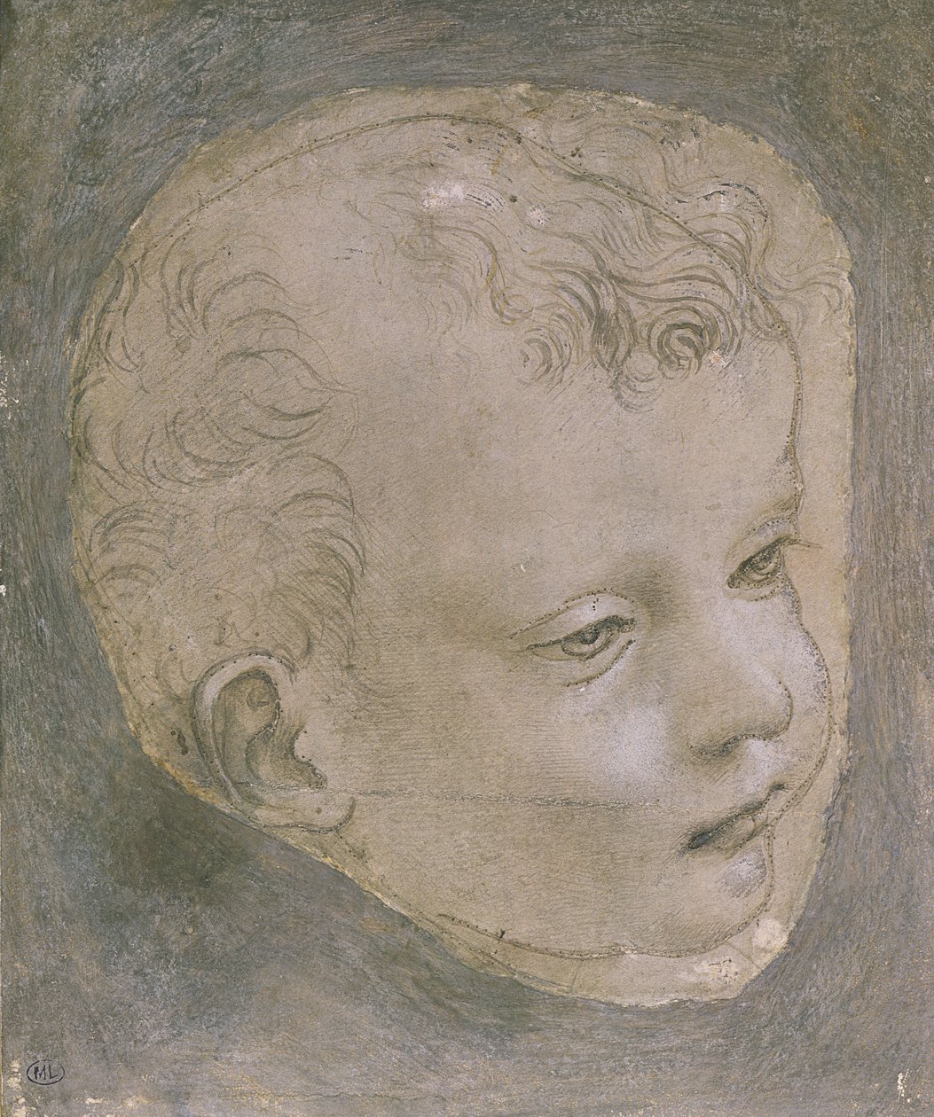 Hlava dítěte od Leonardo da Vinci