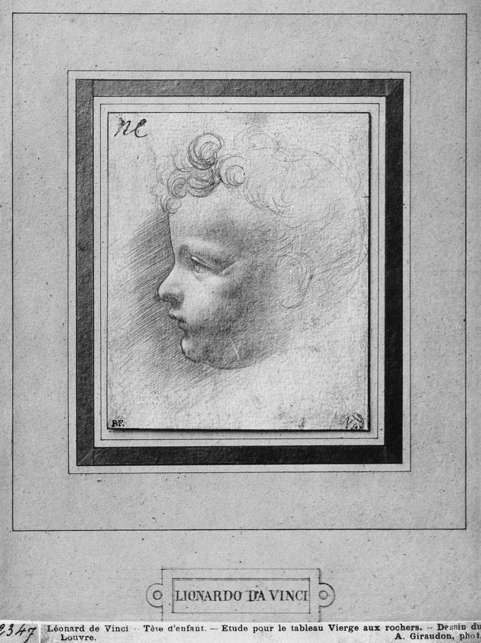 Hlava dítěte od Leonardo da Vinci