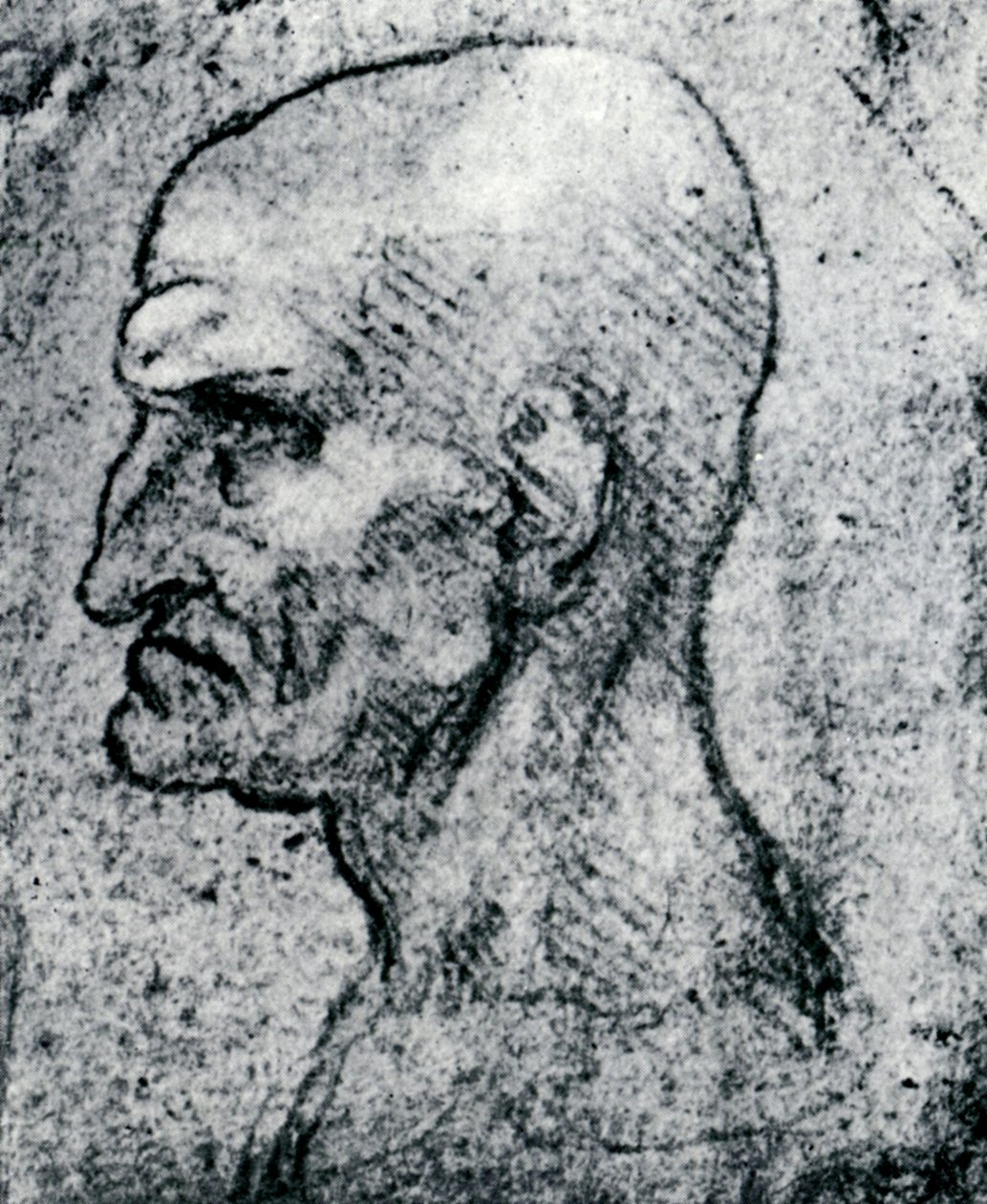 Hlava starého muže, 1913 od Leonardo da Vinci