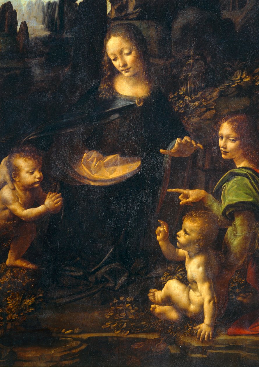 La Vierge aux rochers - Skalní madona ... od Leonardo da Vinci