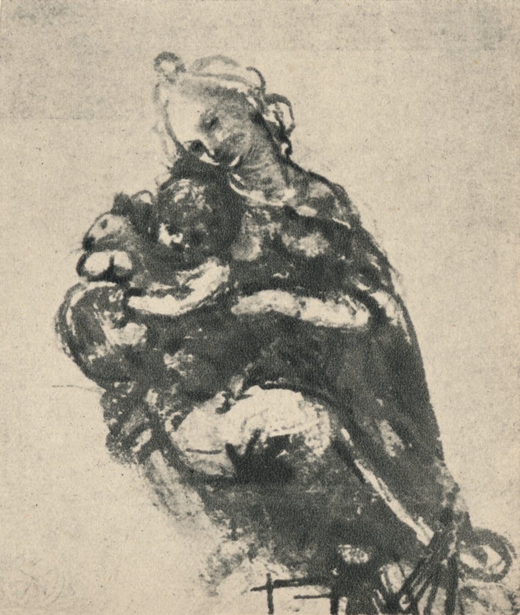 Madonna a dítě s kočkou, c1475 1945 od Leonardo da Vinci