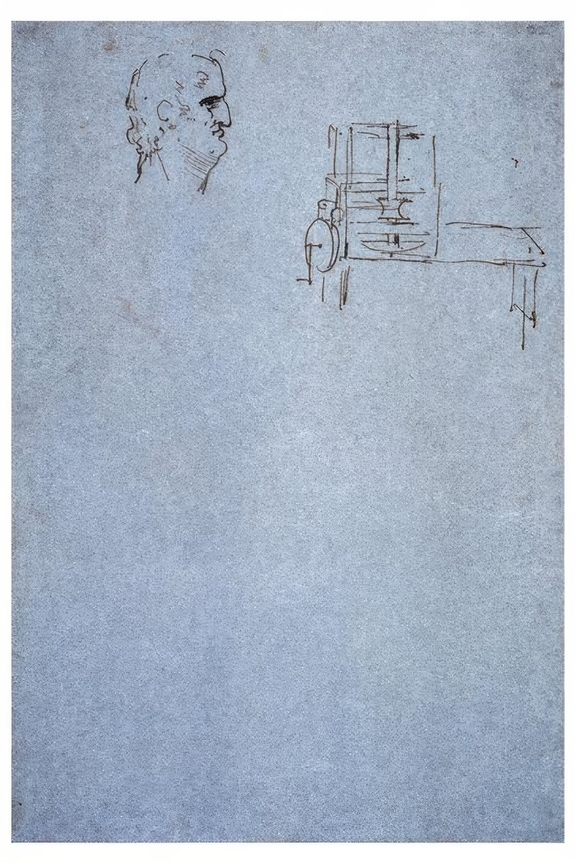 Portrét mužského profilu od Leonardo da Vinci