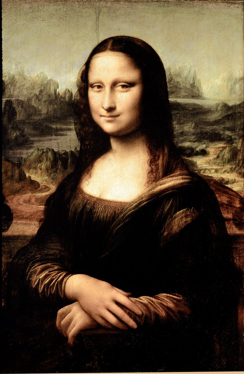 Mona Lisa, asi 1503-6 (olej na desce) od Leonardo da Vinci