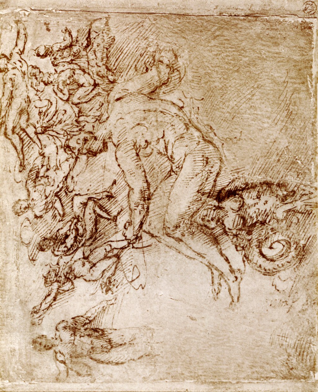 Náčrtky perem a inkoustem od Leonarda Da Vinciho, 1913. od Leonardo da Vinci