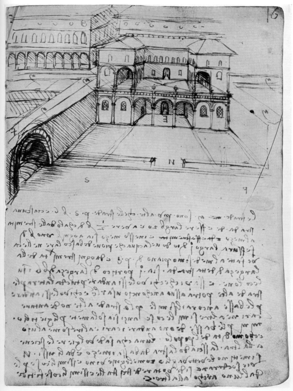 Plán ideálního města, 1488-1490 1954. od Leonardo da Vinci