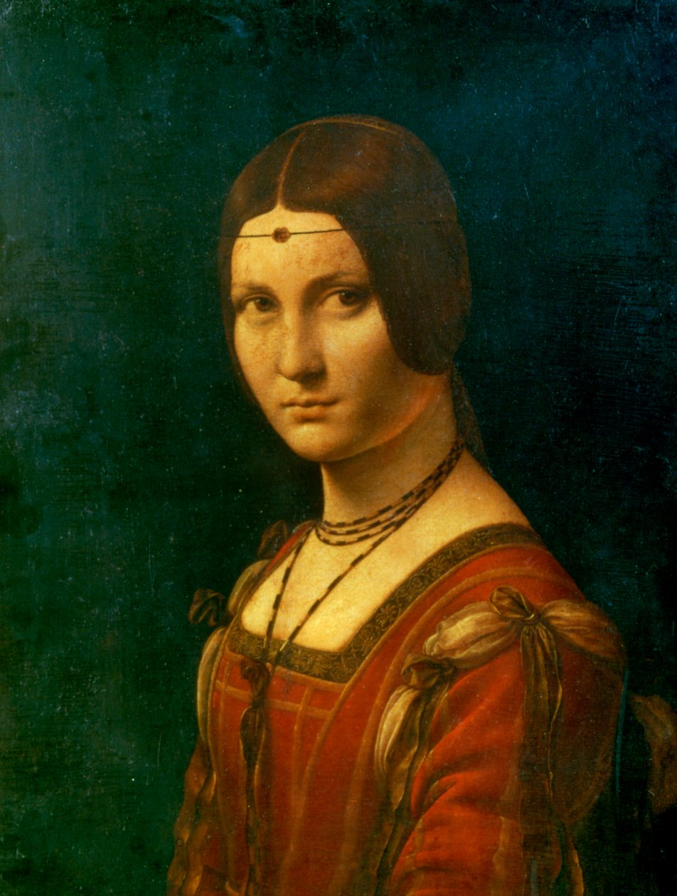 Portrét neznámé ženy La Belle Ferroniere, c1490 od Leonardo da Vinci