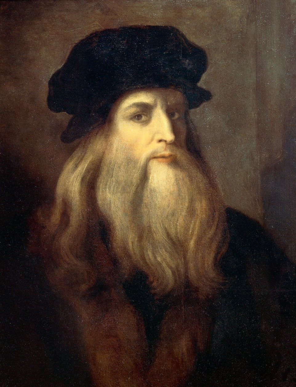 Předpokládaný autoportrét (Lucanův portrét de Vinciho) - tempera na panelu od Leonardo da Vinci