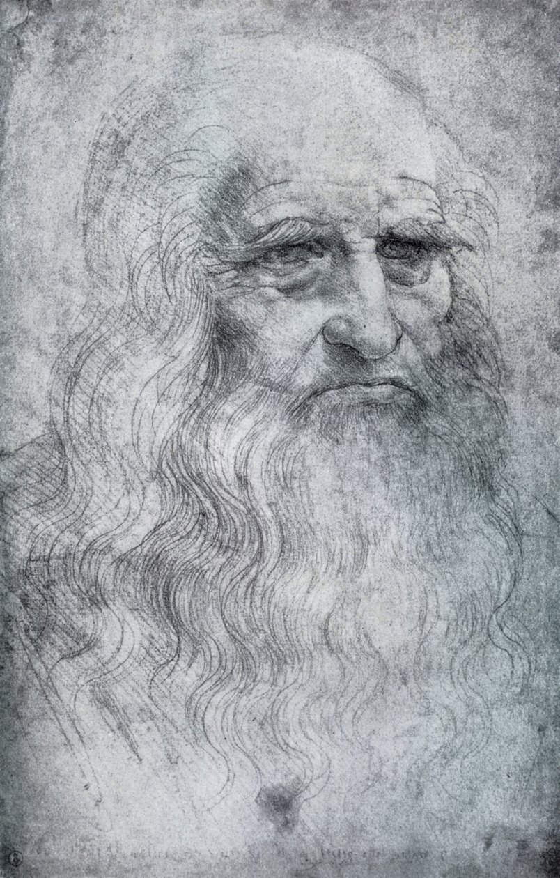 Autoportrét Leonarda da Vinci, c1512-1515 1954 od Leonardo da Vinci