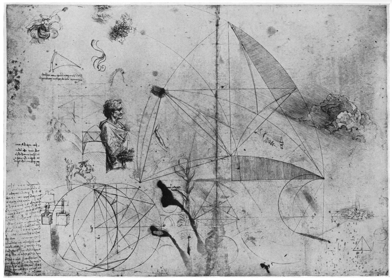 List studií, konec 15. nebo začátek 16. století 1954. od Leonardo da Vinci