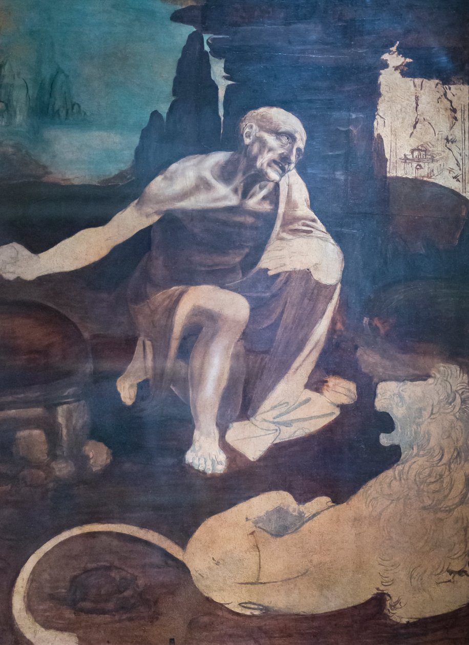 Svatý Jeroným, kolem 1480-82 od Leonardo da Vinci