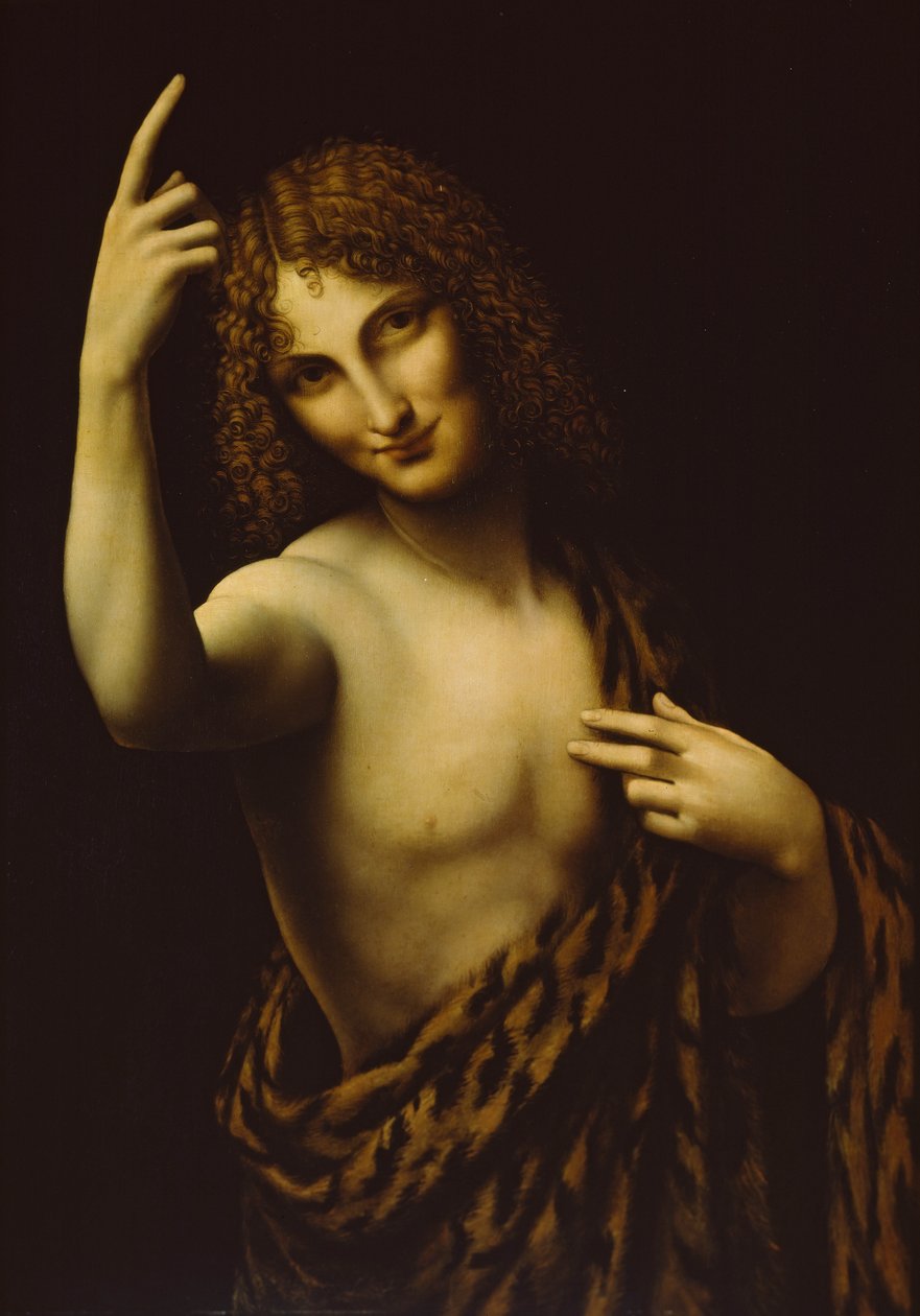 Svatý Jan Křtitel, 16. století od Leonardo da Vinci