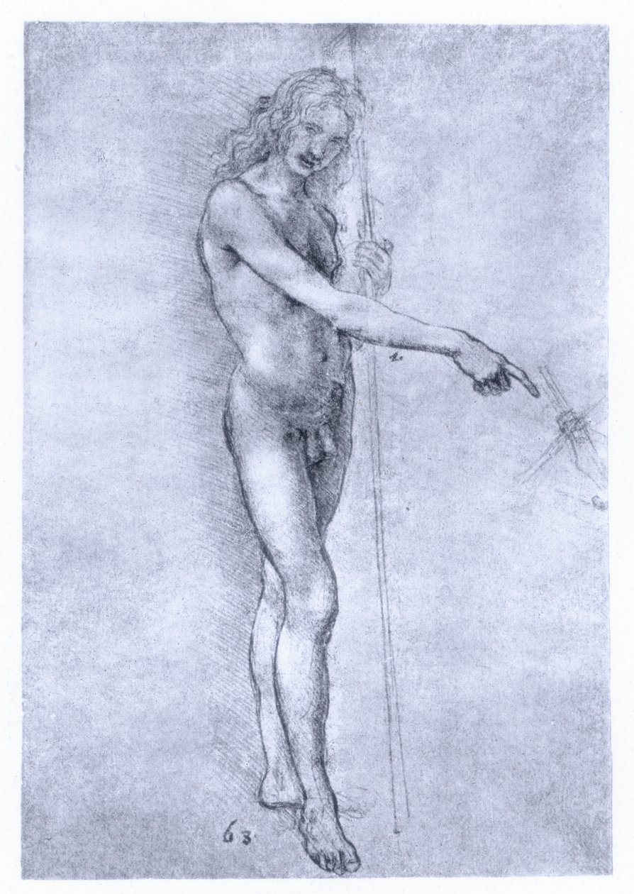 Svatý Jan Křtitel, c1478. od Leonardo da Vinci