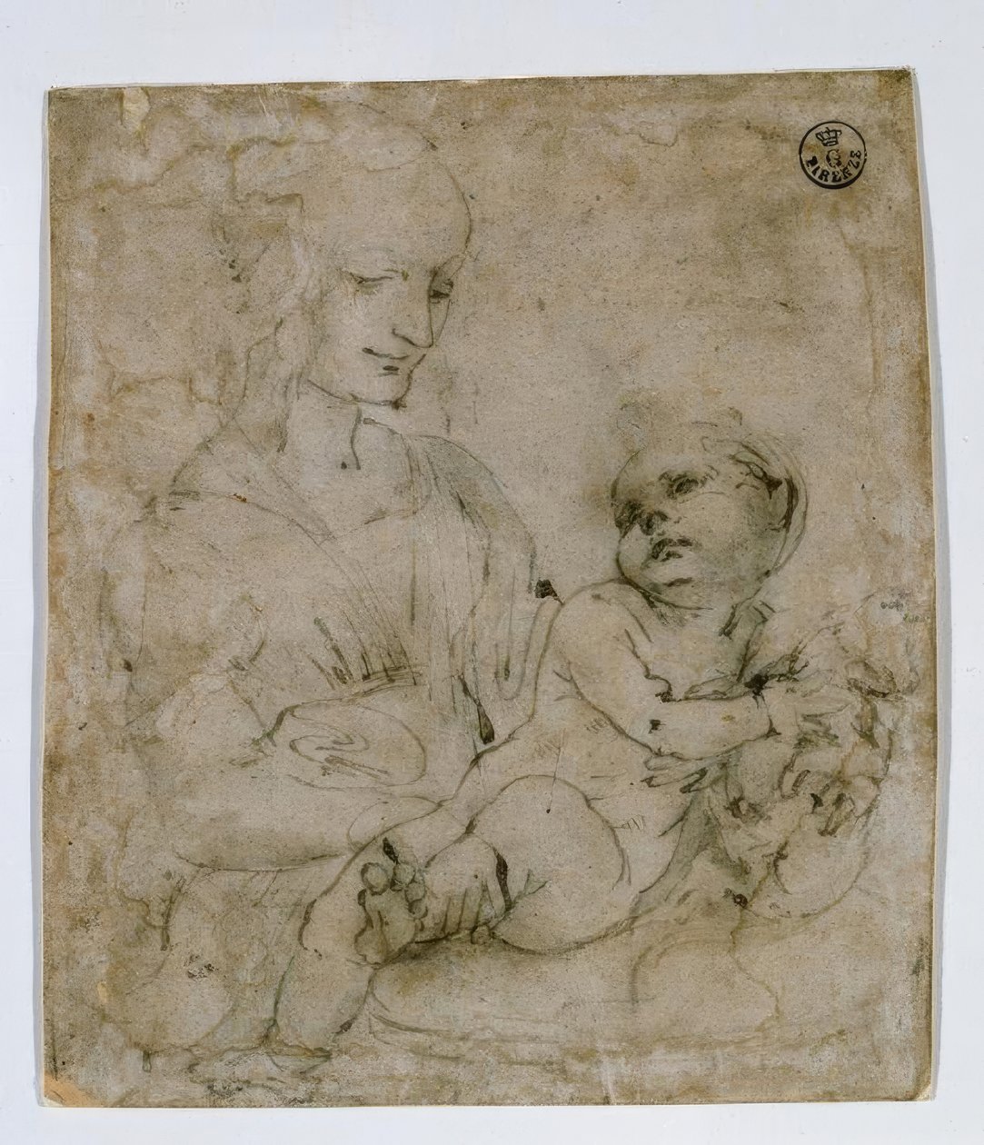 Studie Madony a Kočky od Leonardo da Vinci