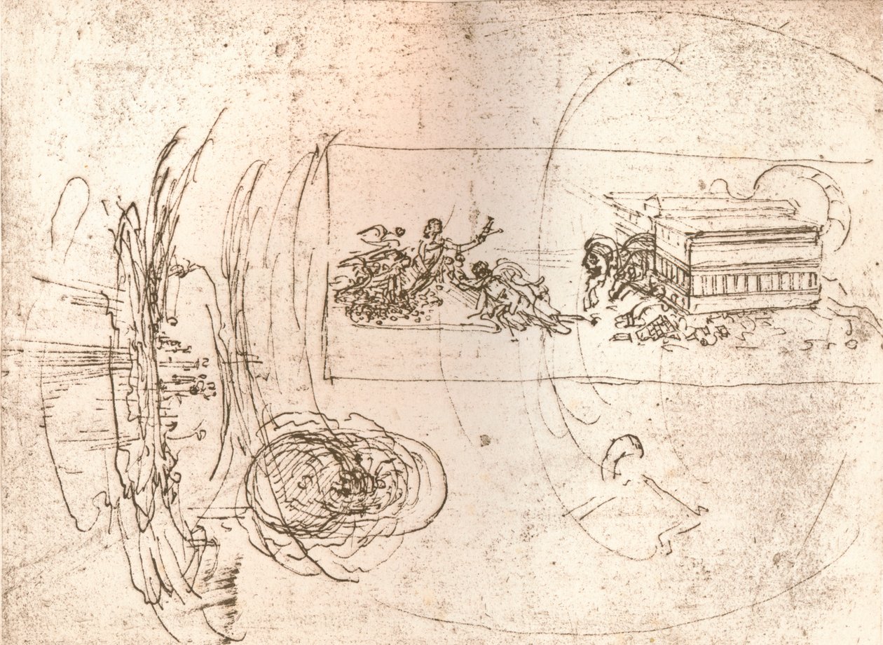 Studie k alegorickým skladbám, c1472-c1519 1883 od Leonardo da Vinci